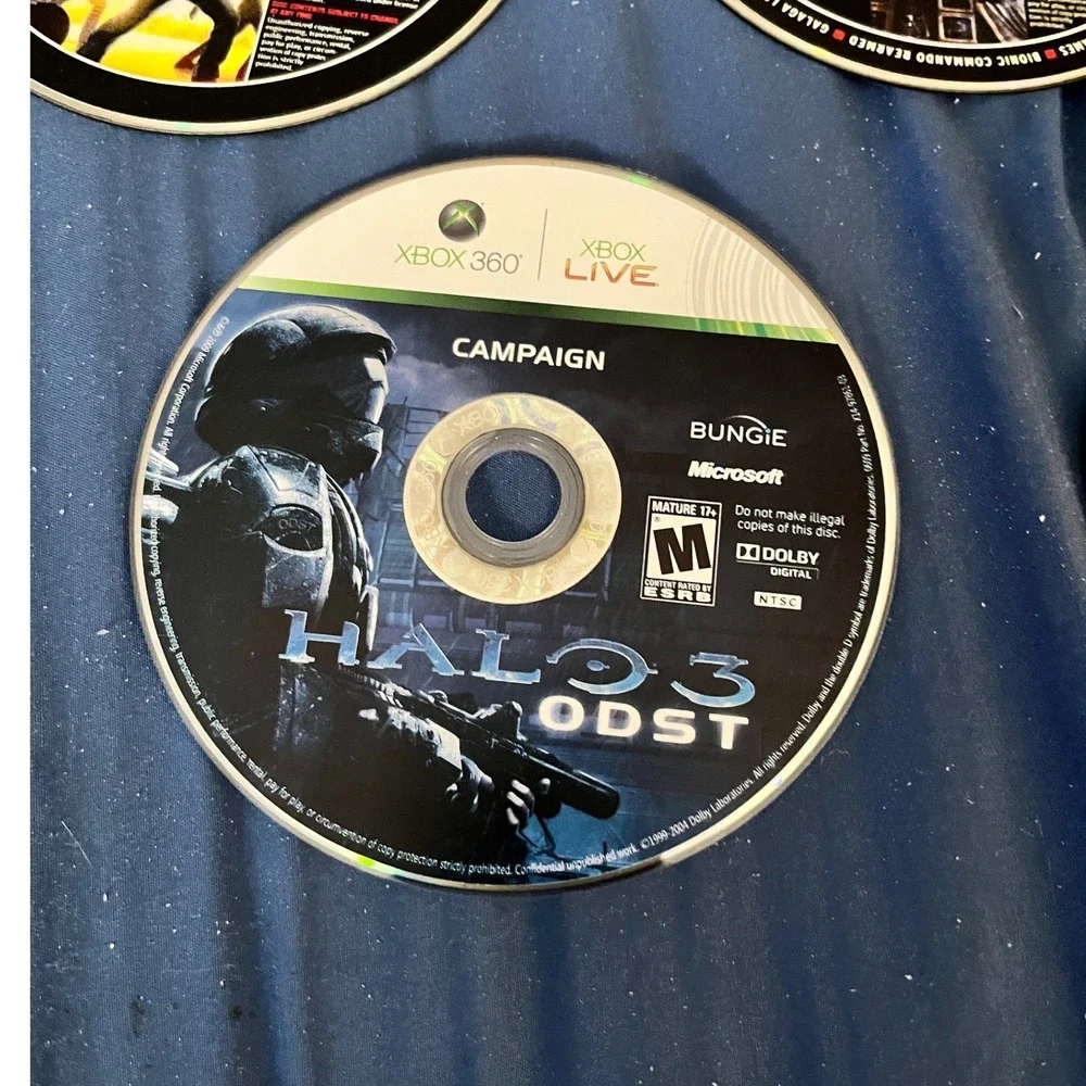 Xbox 360 Game Lot Halo 3 ODST Shadowrun OXM Demo Discs Sonic SoulCalibur 8 Discs